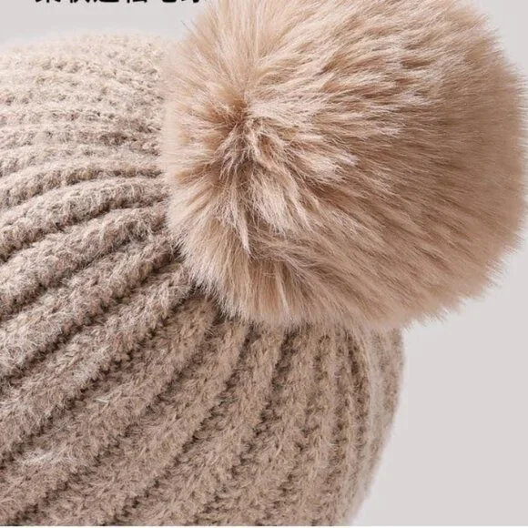 Warm Winter Fleece Beanie Face Mask Neck Scarf Set Ski Snow Knit - Picture 7 of 7